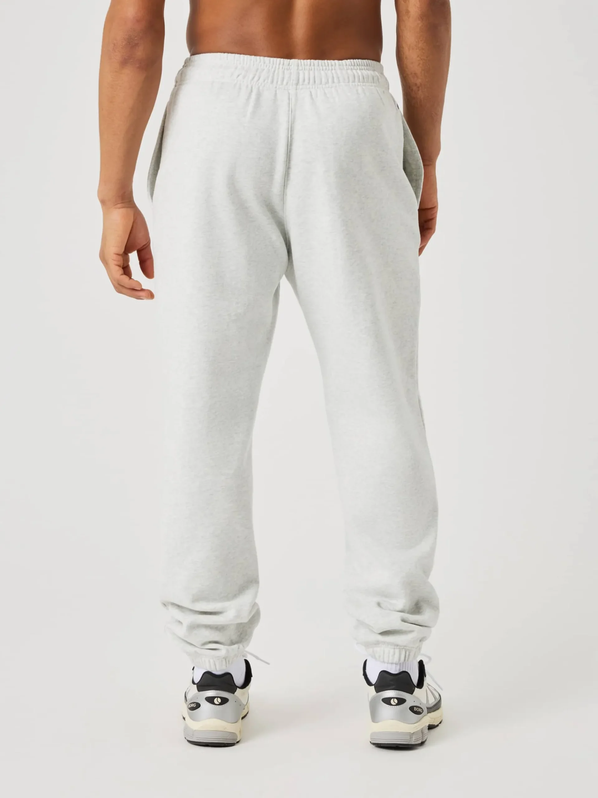 Björn Borg Vardag & Loungewear|Byxor * Borg Overized weatpant Ultra Light Grey Melange
