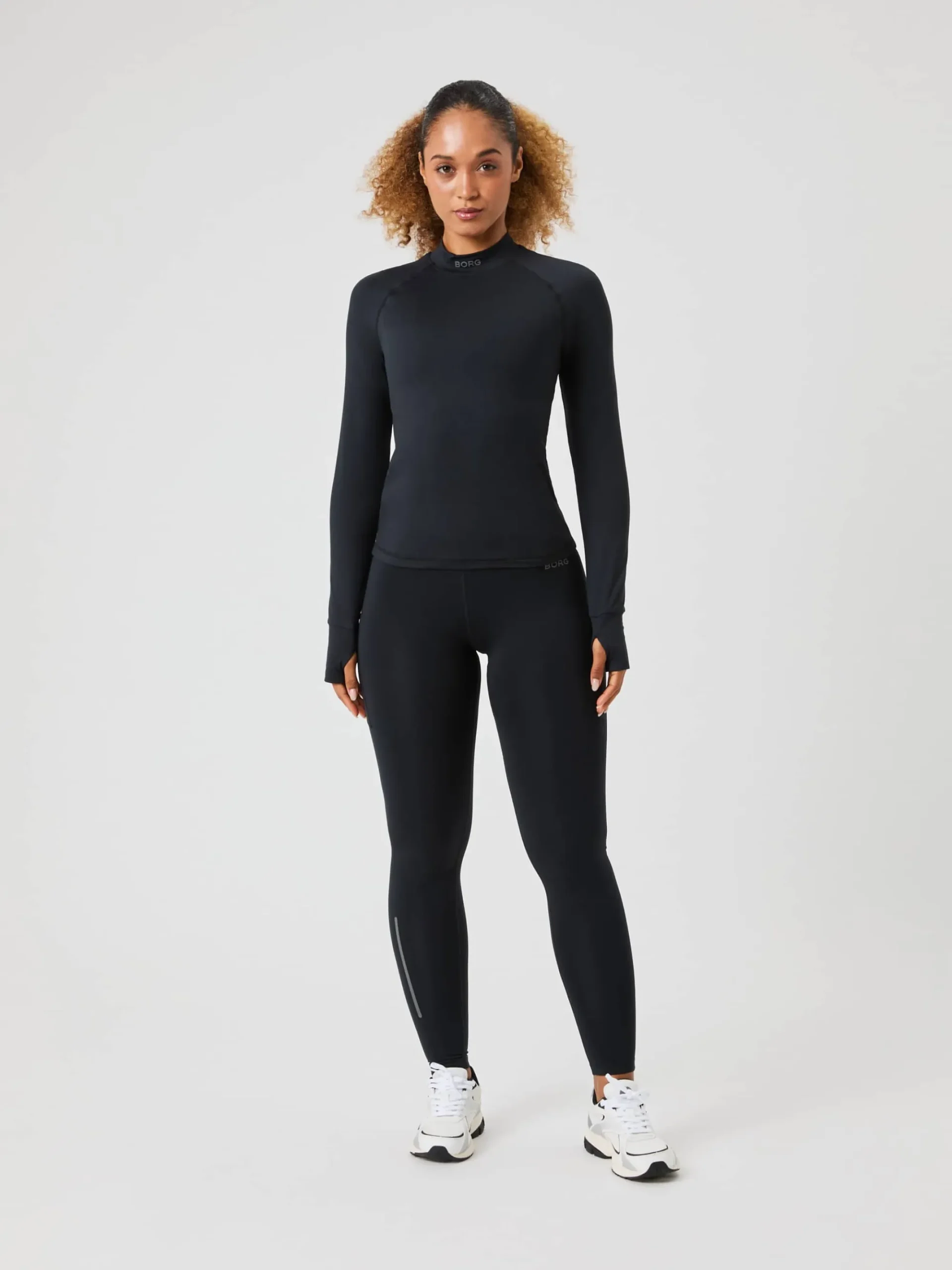 Björn Borg Löpning|Tröjor * Borg Perforance Bruhed ockneck Black Beauty