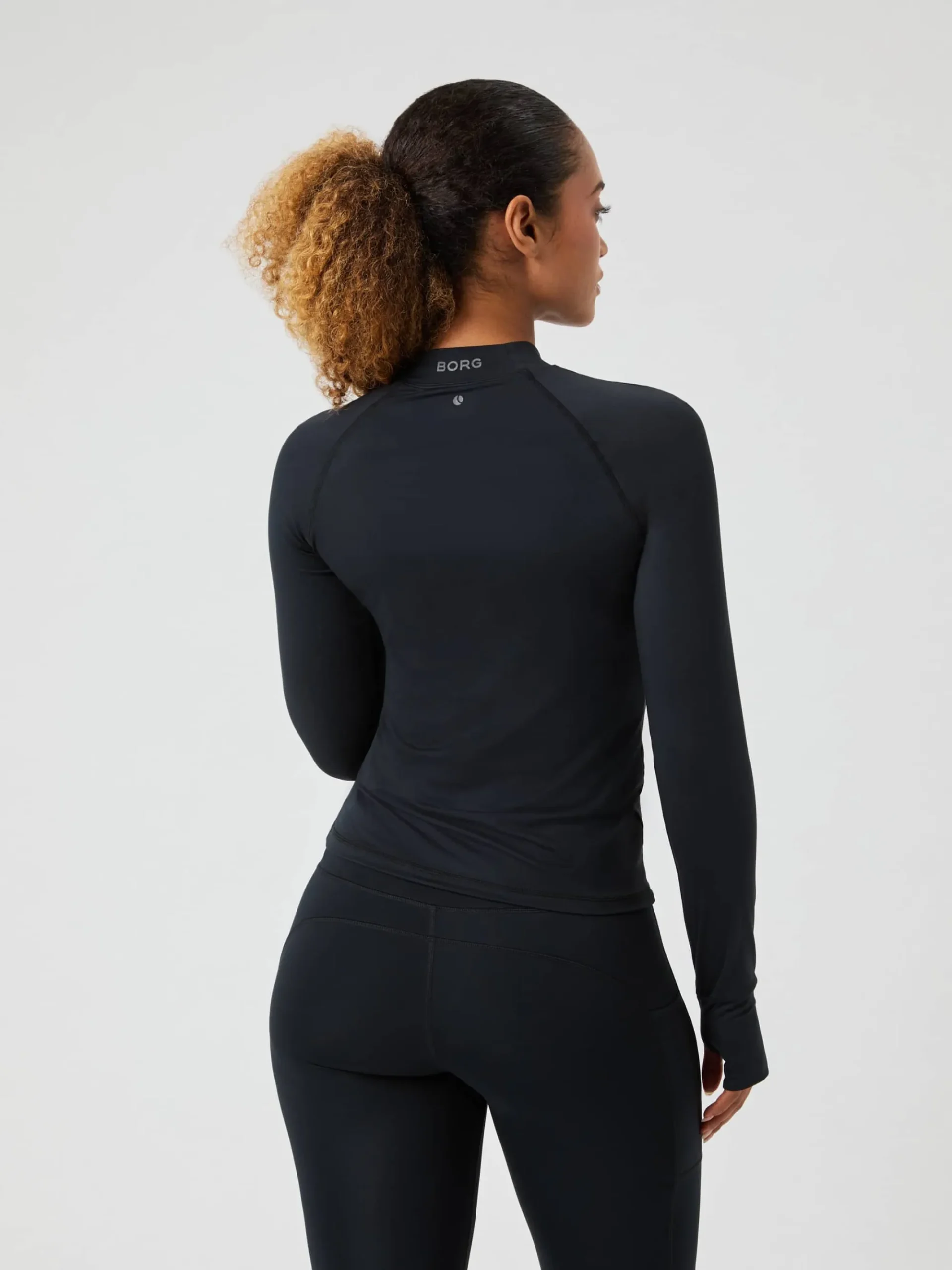 Björn Borg Löpning|Tröjor * Borg Perforance Bruhed ockneck Black Beauty