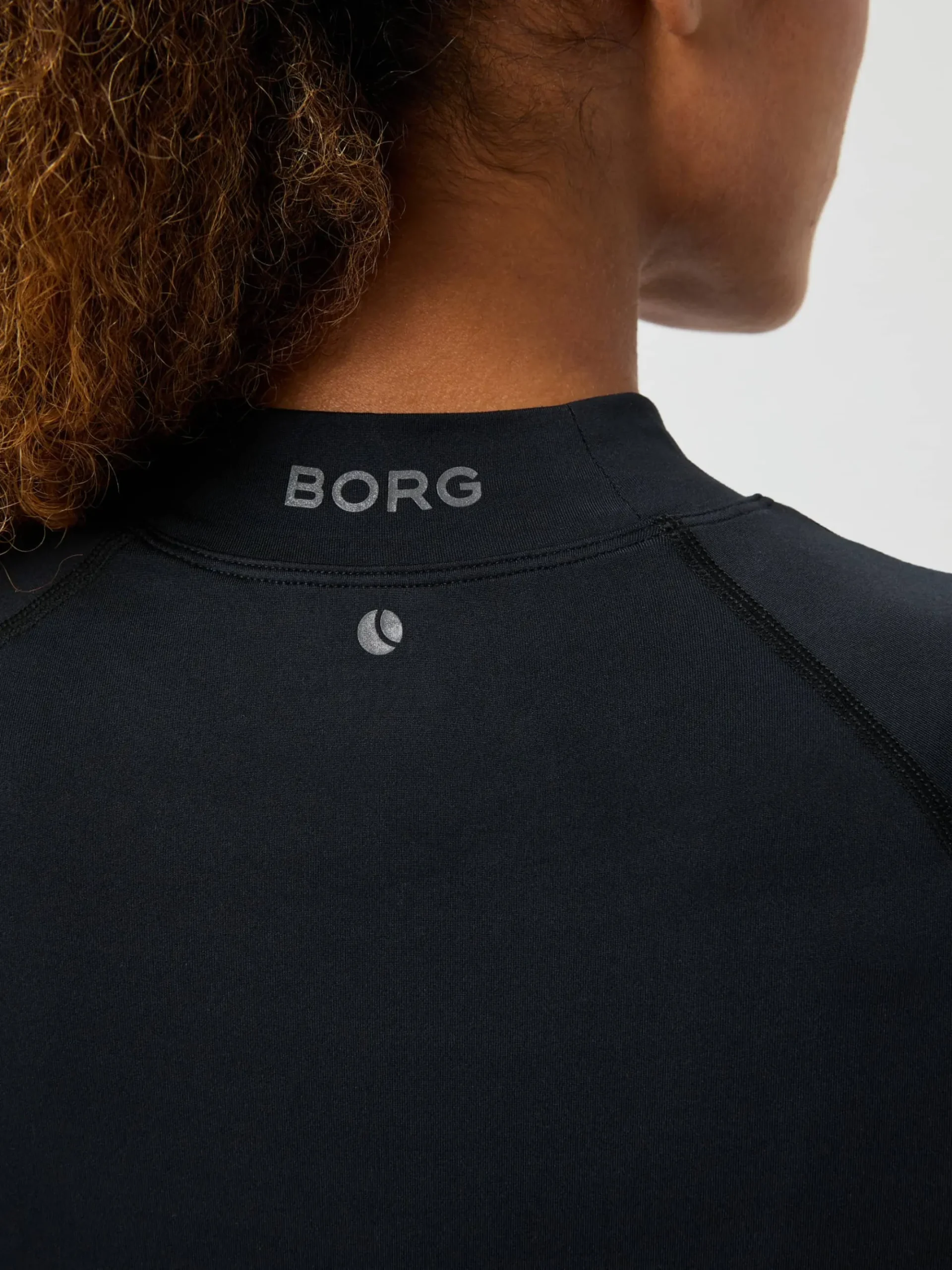 Björn Borg Löpning|Tröjor * Borg Perforance Bruhed ockneck Black Beauty