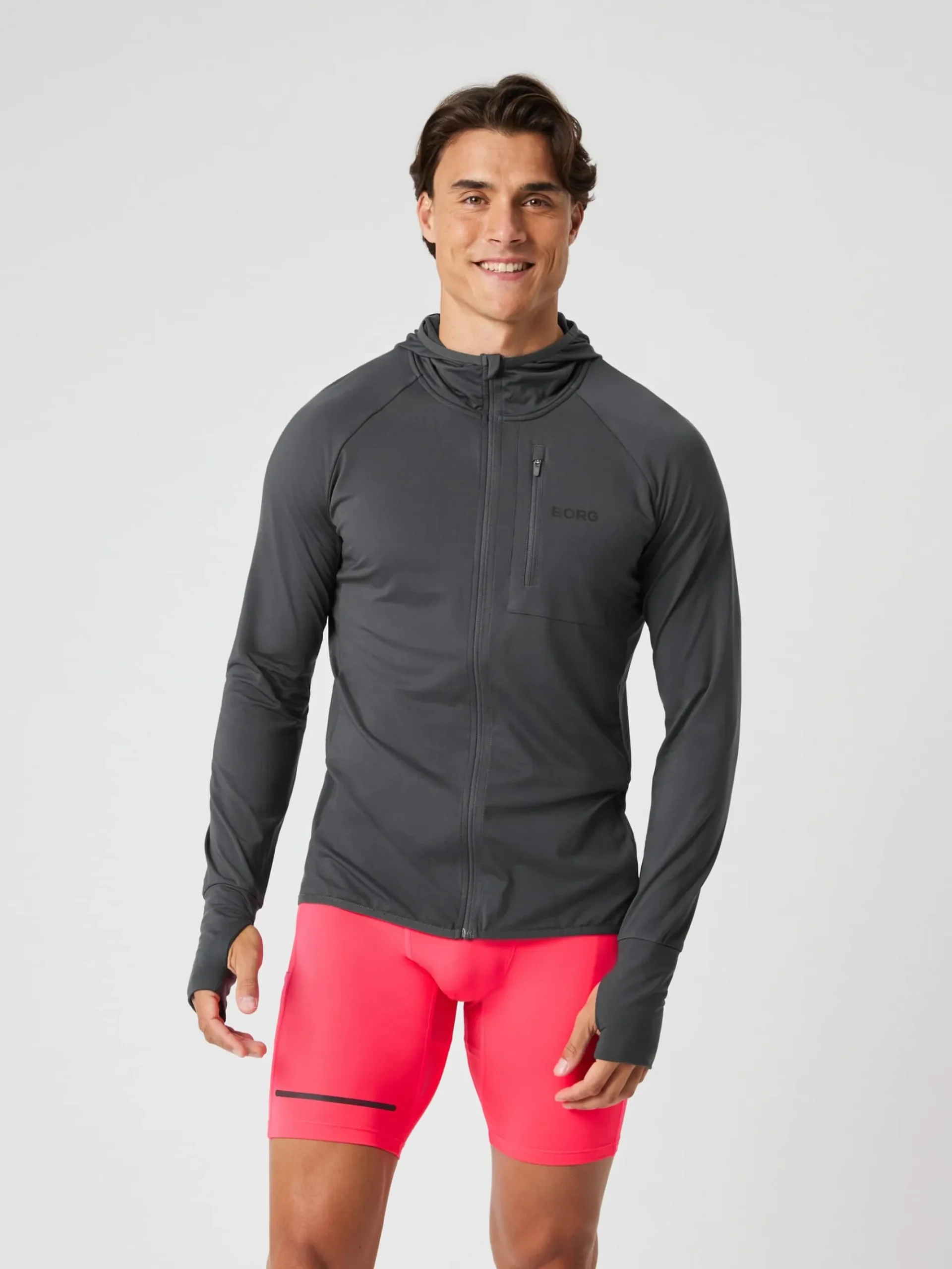 Björn Borg Hoodies * Borg Perforance id ayer Hood Asphalt