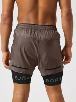 Björn Borg Löpning|Shorts * Borg Perforance hort 2 In 1 Falcon