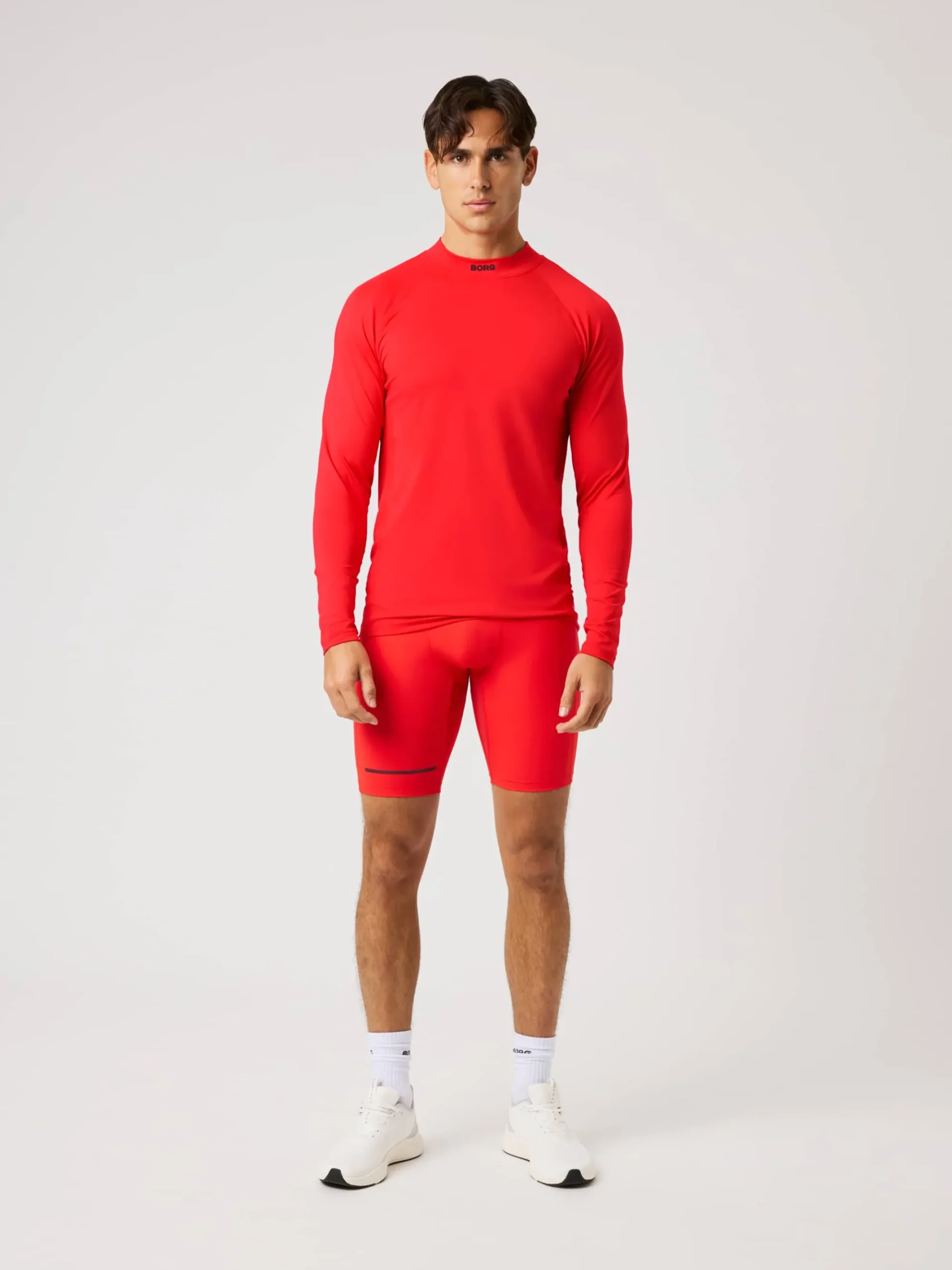 Björn Borg Träningstights|Gym & Träning * Borg Perforance hort Tight Flame Scarlet