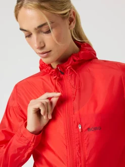 Björn Borg Löpning|Jackor * Borg Perforance Wind Jacket Flame Scarlet