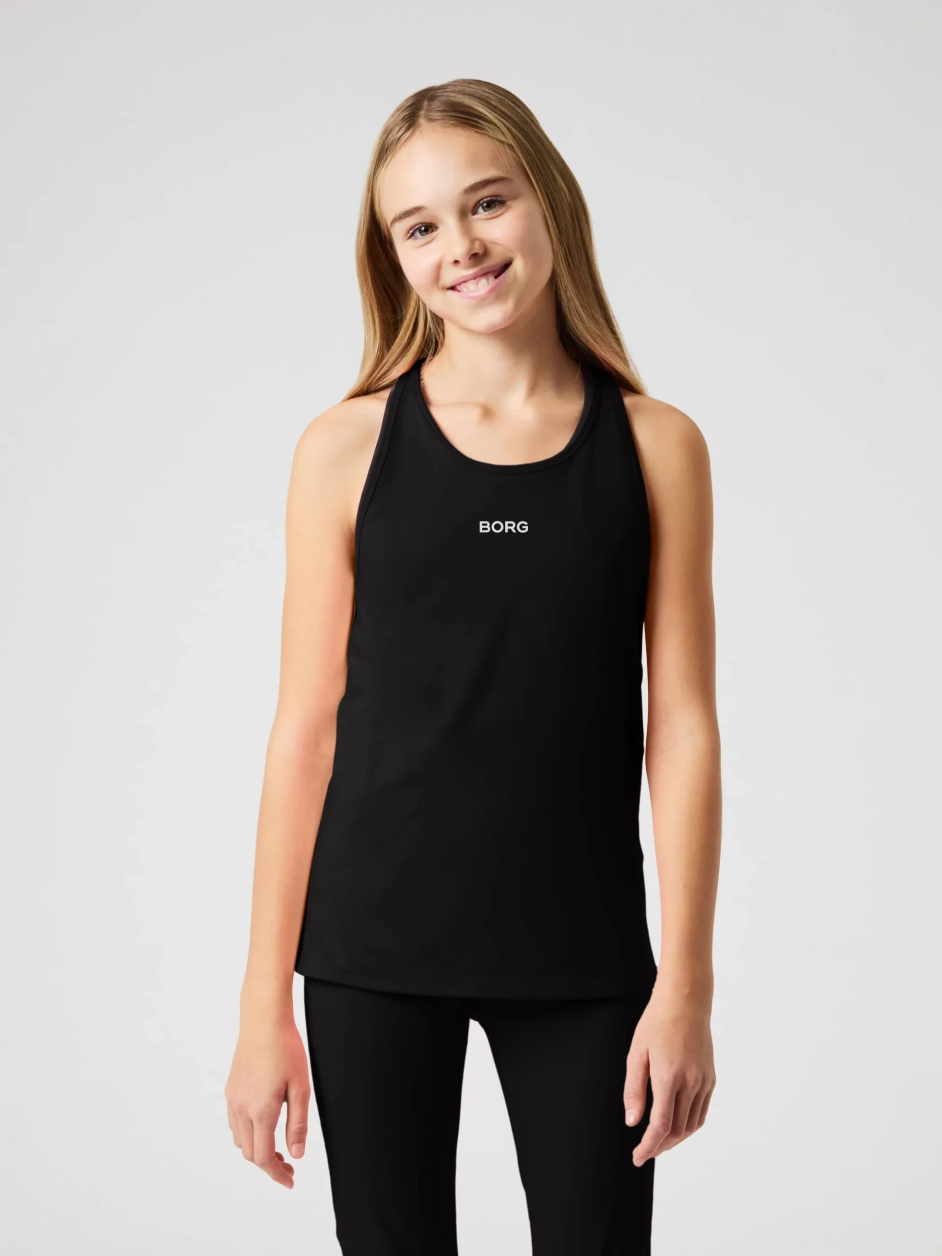 Björn Borg T-Shirts|Toppar * Borg Racerback Tank Top Black Beauty