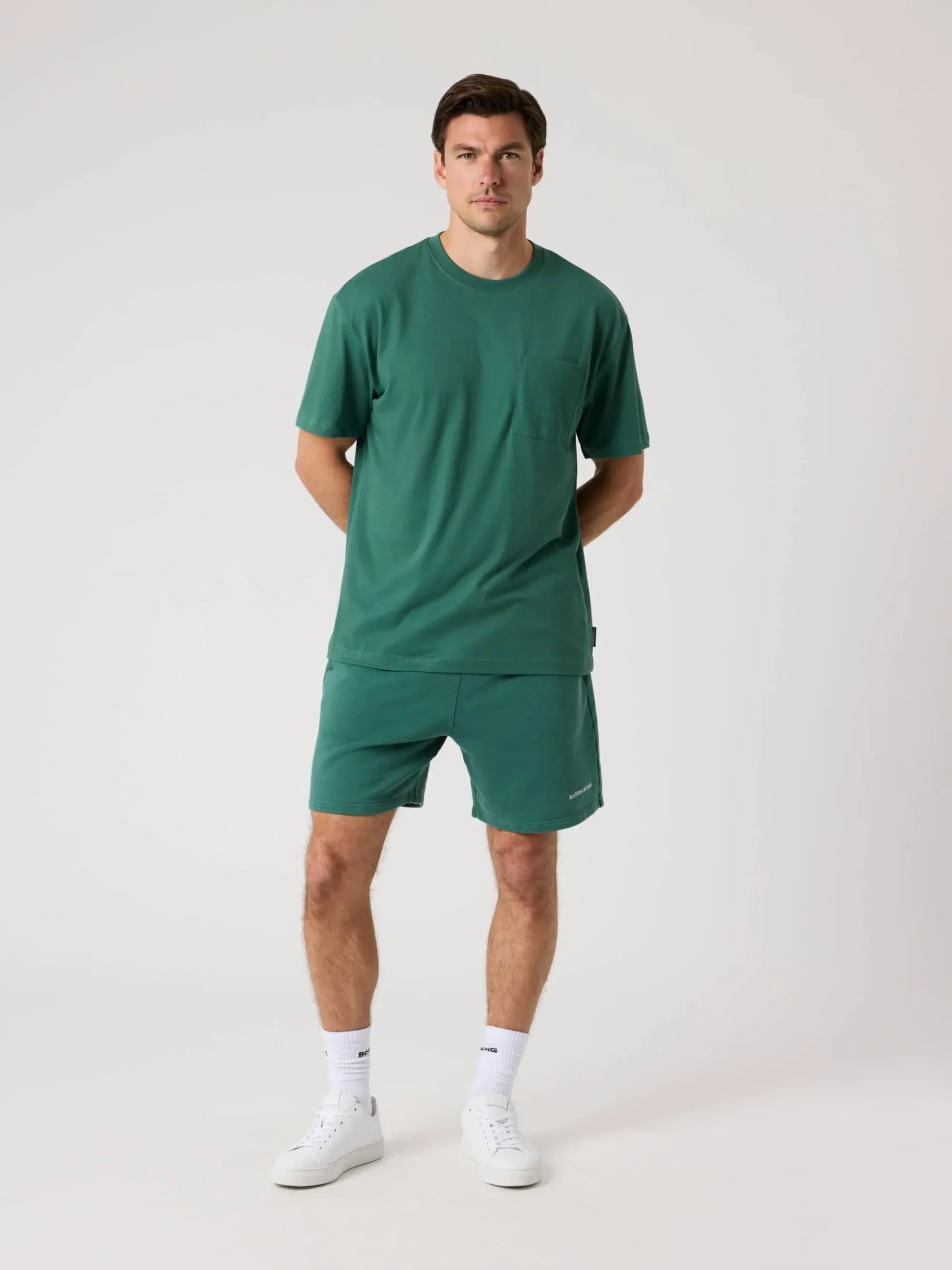 Björn Borg T-Shirts|Vardag & Loungewear * Borg Reaxed T-hirt Mallard Green