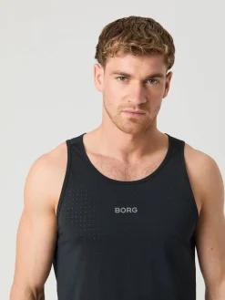 Björn Borg Tank Tops * Borg Running Perforated Tank Black Beauty