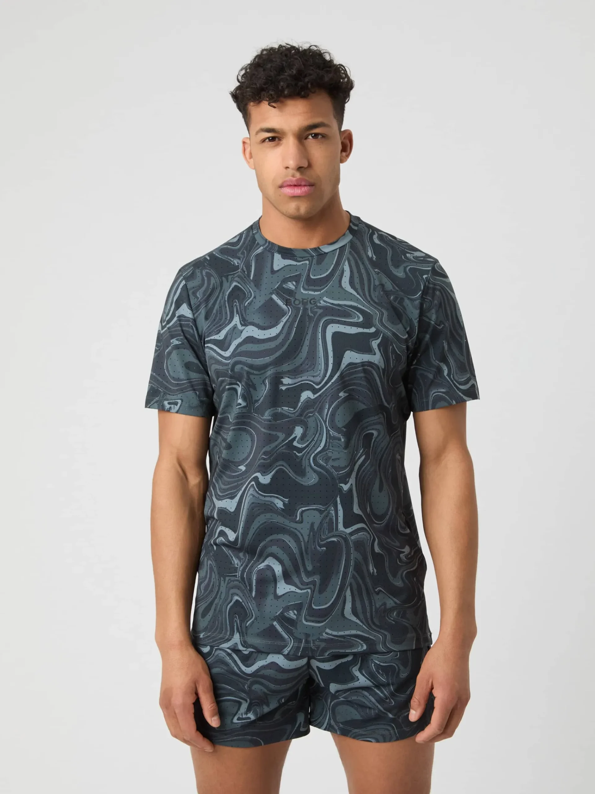 Björn Borg T-Shirts * Borg Running Perforated T-hirt Liquid 1