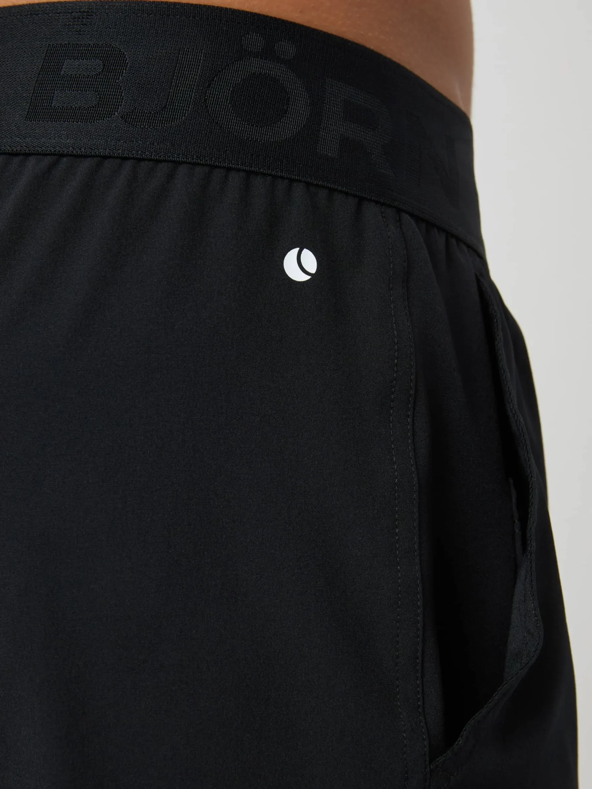 Björn Borg Gym & Träning|Shorts * Borg hort 6 Inch Svart Vit Logga