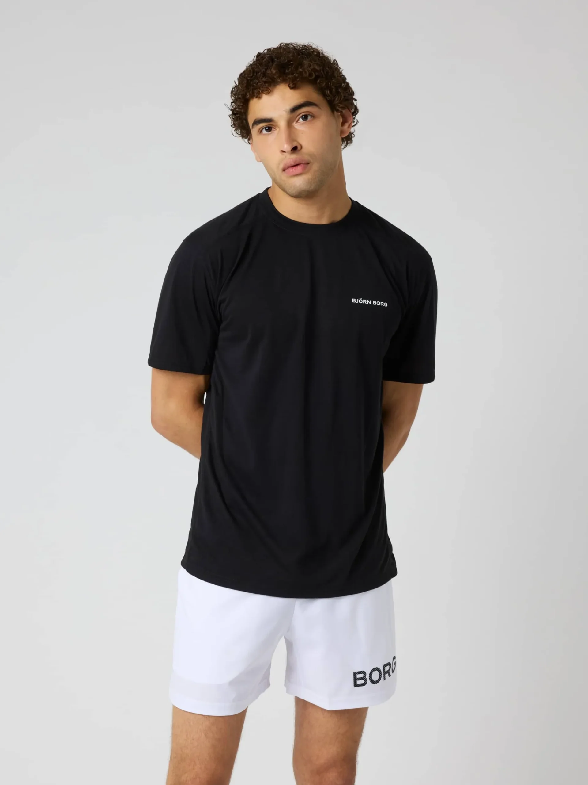 Björn Borg T-Shirts|Gym & Träning * Borg oft port T-hirt Black Beauty