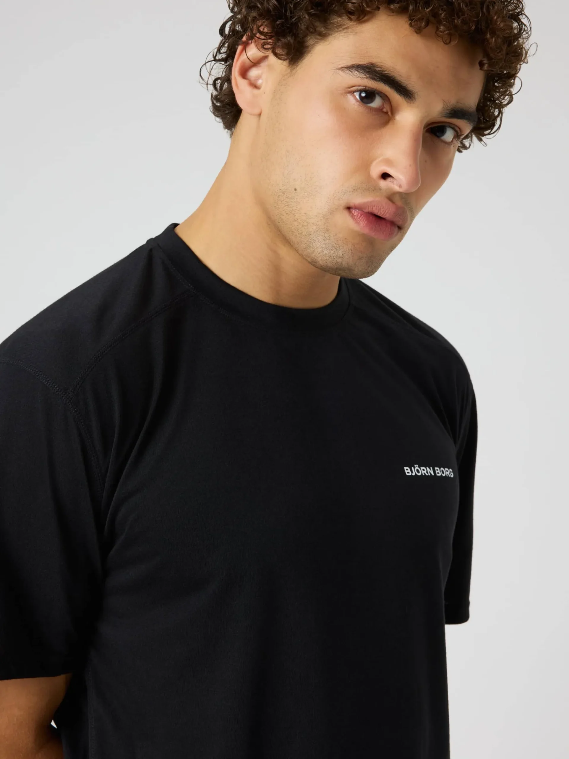 Björn Borg T-Shirts|Gym & Träning * Borg oft port T-hirt Black Beauty