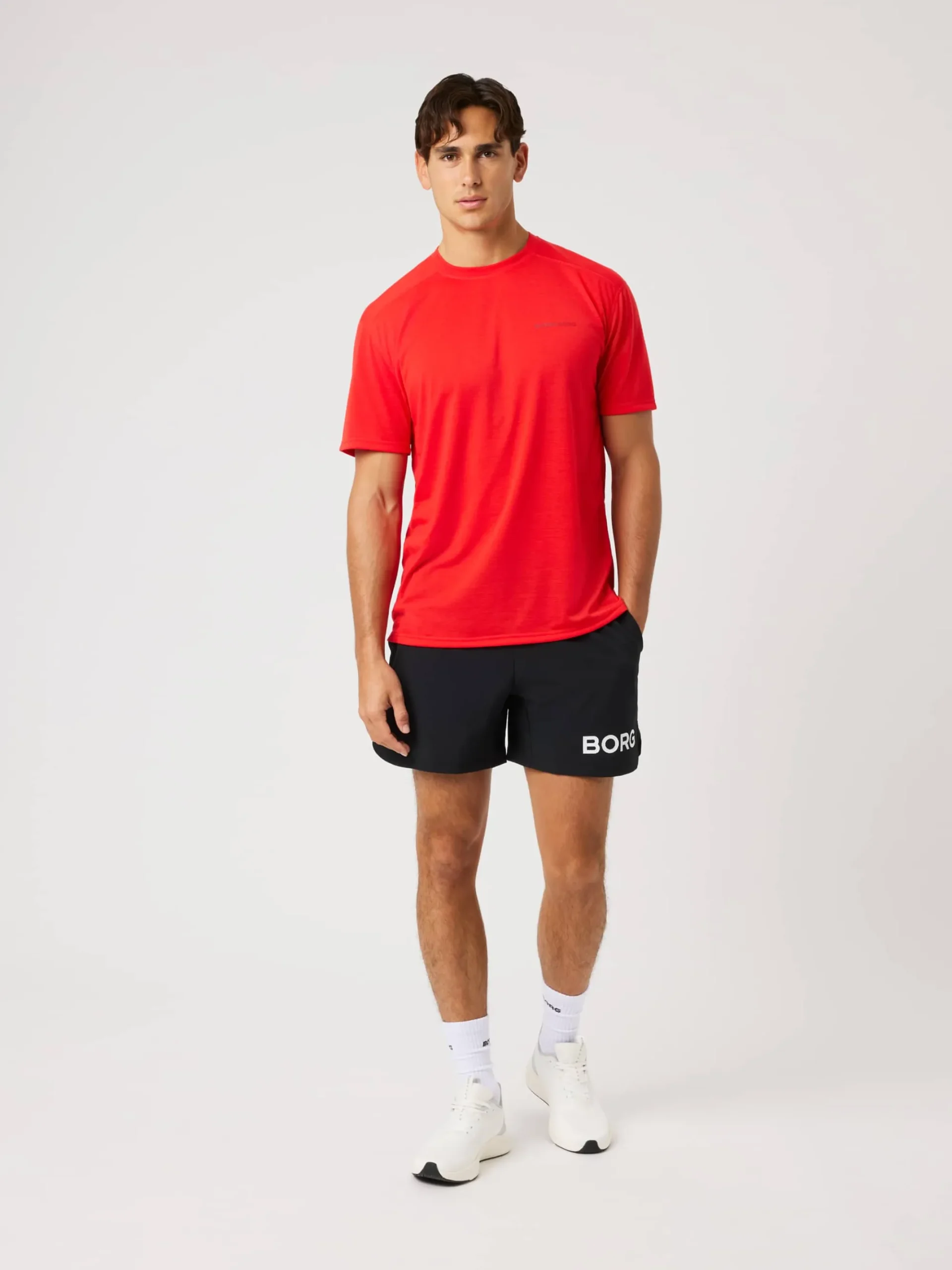 Björn Borg T-Shirts|Gym & Träning * Borg oft port T-hirt Flame Scarlet