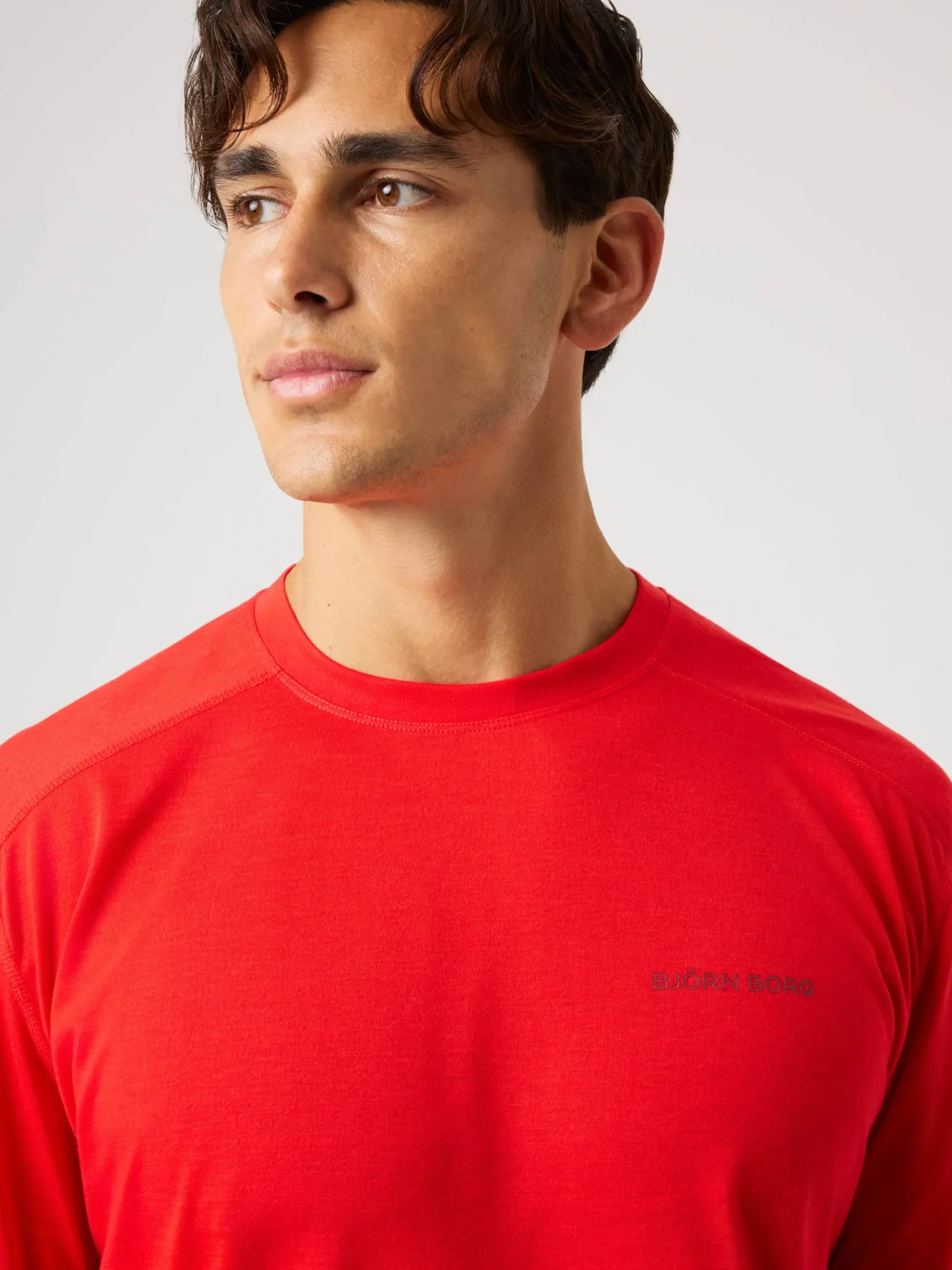 Björn Borg T-Shirts|Gym & Träning * Borg oft port T-hirt Flame Scarlet