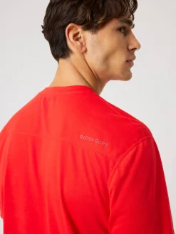 Björn Borg T-Shirts|Gym & Träning * Borg oft port T-hirt Flame Scarlet