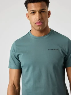 Björn Borg T-Shirts|Gym & Träning * Borg port T-hirt Balsam Green