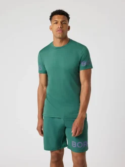 Björn Borg T-Shirts|Gym & Träning * Borg T-hirt Mallard Green
