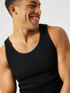 Björn Borg Tank Tops * Centre Ribbed Tank Black Beauty