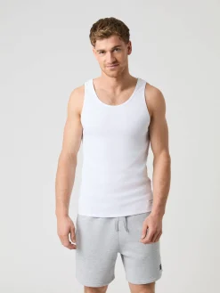 Björn Borg Tank Tops|Vardag & Loungewear * Centre Ribbed Tank Brilliant White