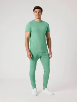 Björn Borg Vardag & Loungewear|Byxor * Centre Tapered weatpant Malachite Green