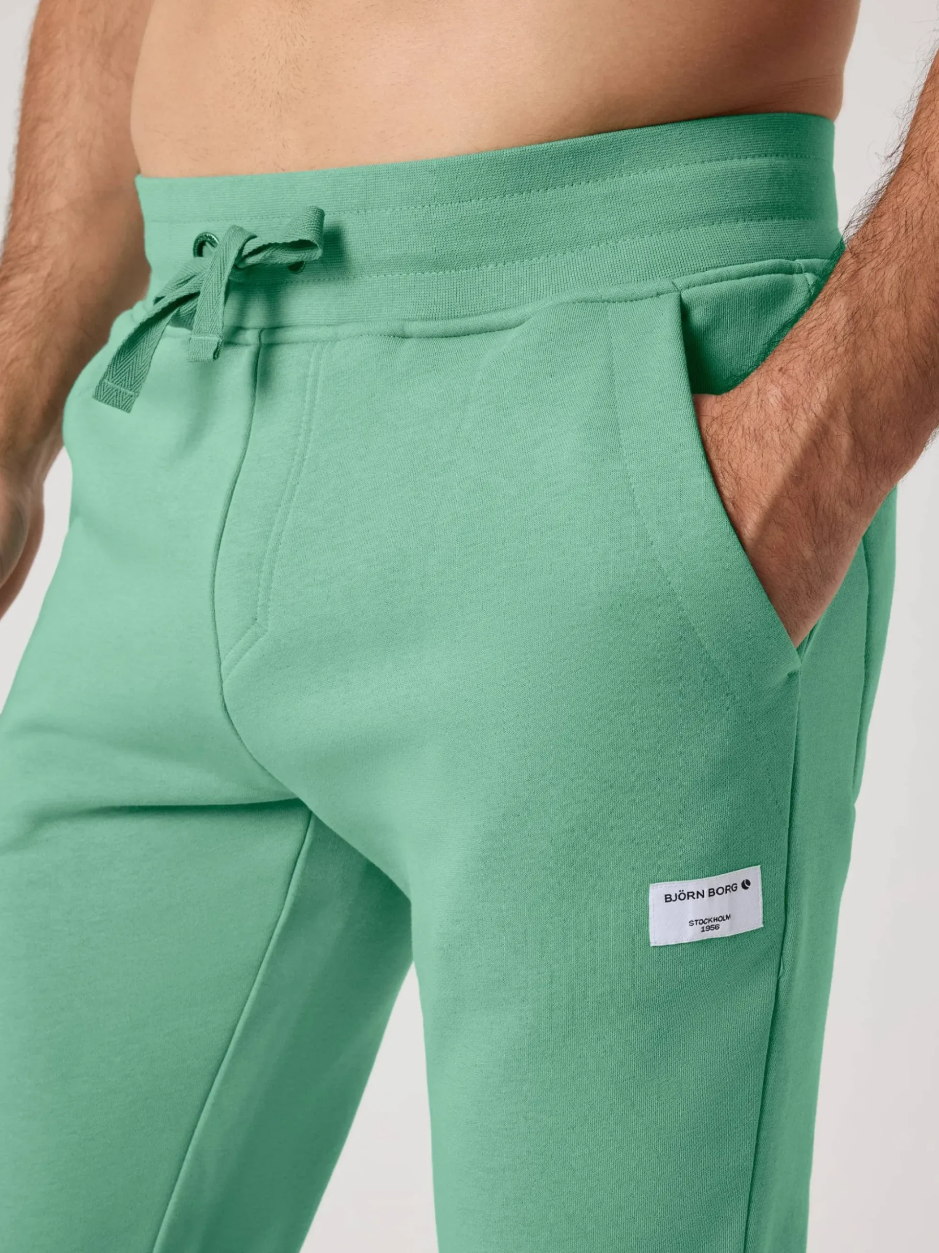 Björn Borg Vardag & Loungewear|Byxor * Centre Tapered weatpant Malachite Green