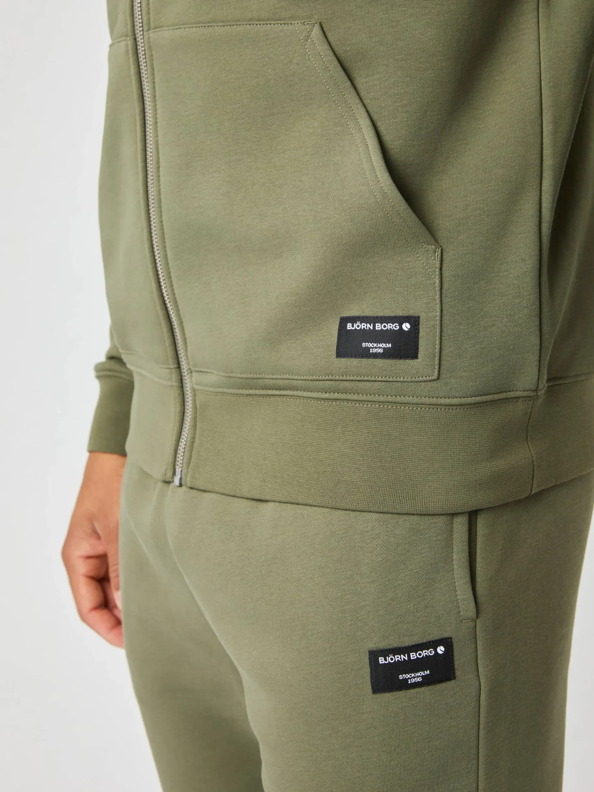 Björn Borg Hoodies * Centre Zip Hoodie Dusty Olive