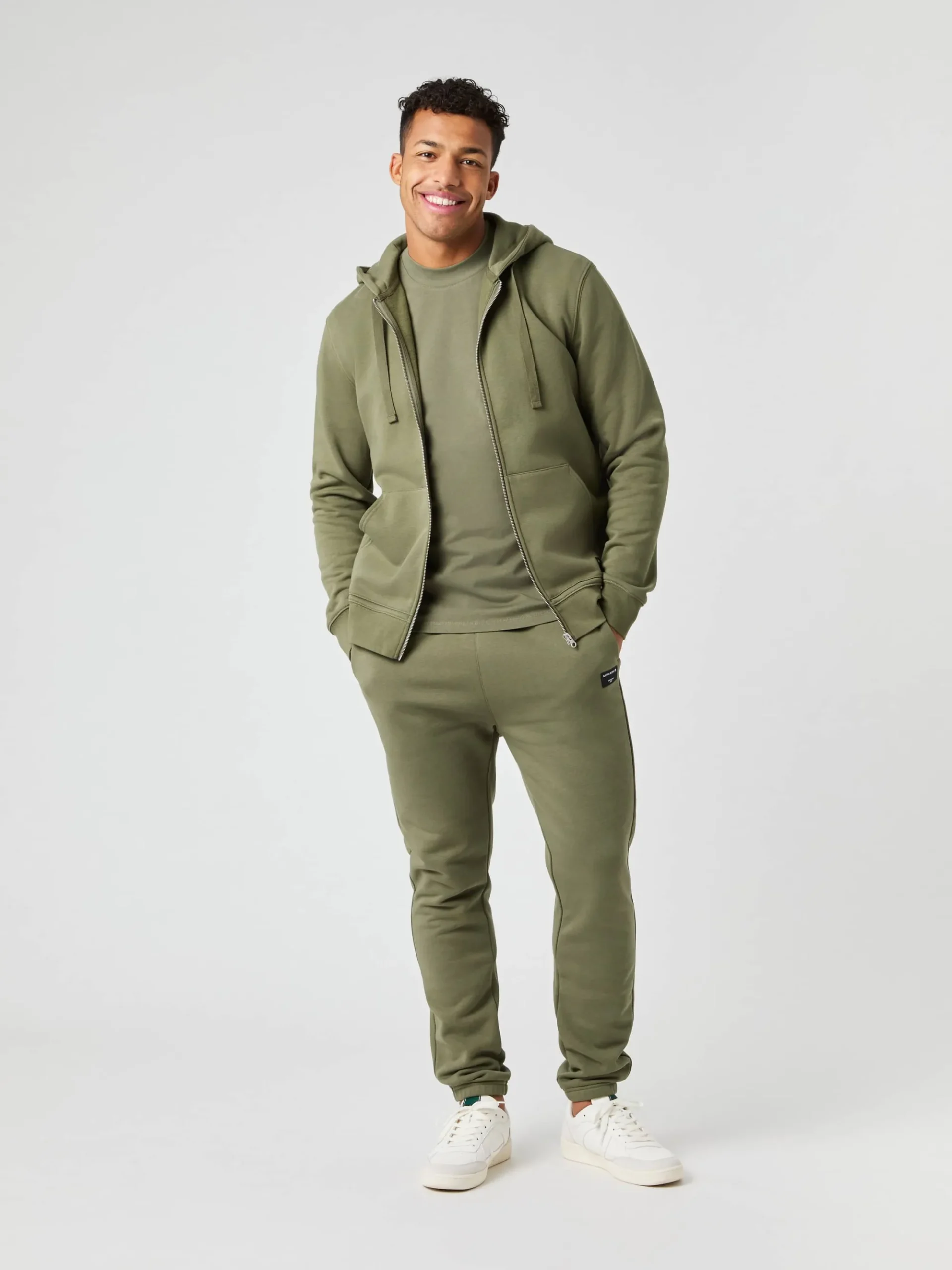 Björn Borg Hoodies * Centre Zip Hoodie Dusty Olive