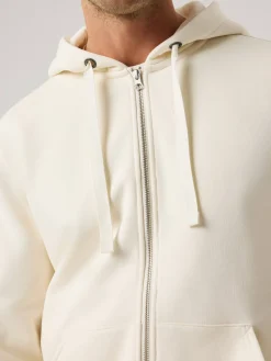 Björn Borg Hoodies|Vardag & Loungewear * Centre Zip Hoodie Tofu
