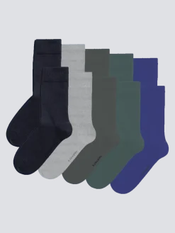 Björn Borg Strumpor|Strumpor * Essential Socks 10-pack Blå, Grön, Grå, Navy