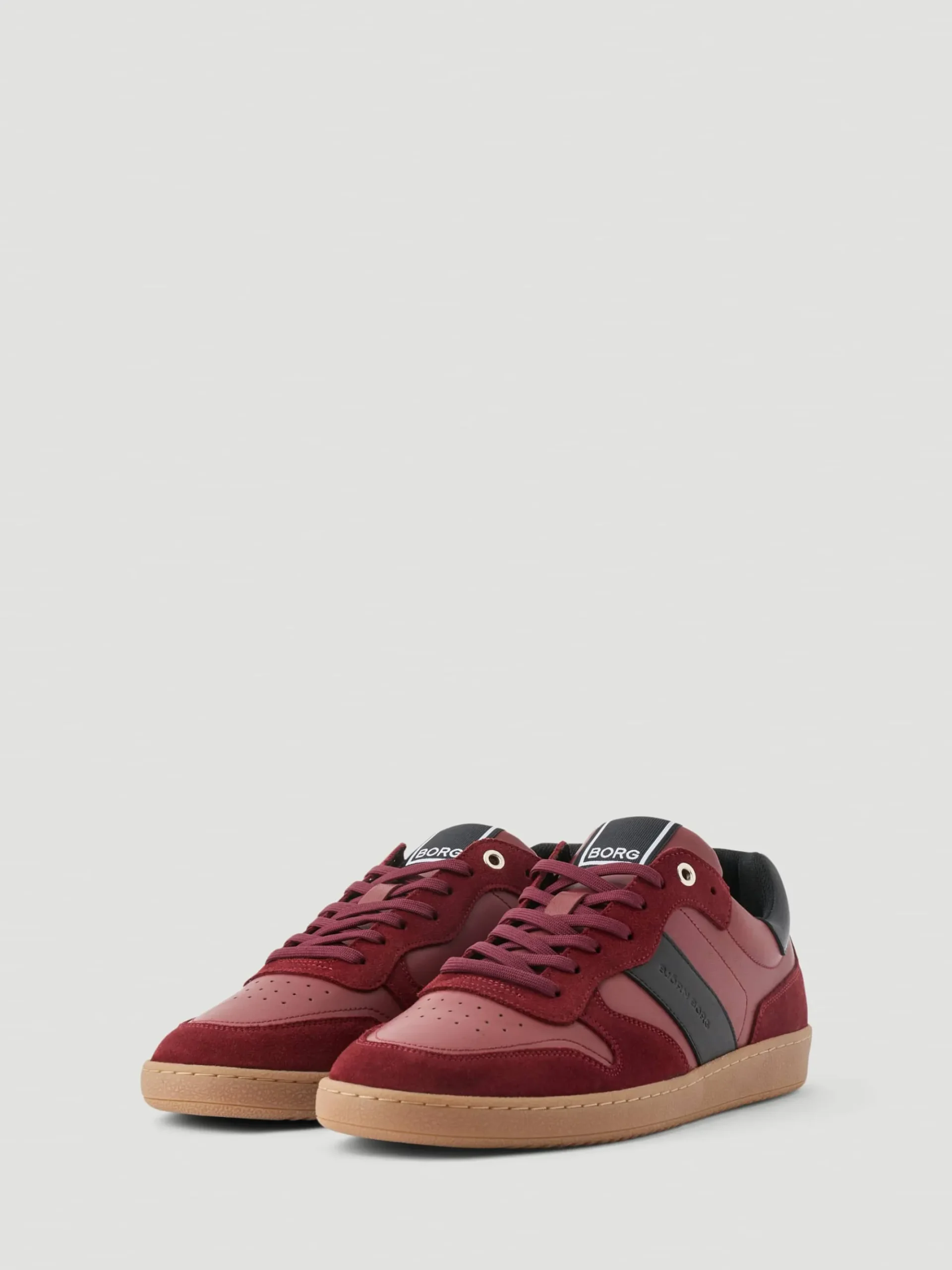 Björn Borg Sneakers|Tennis & Padel * Men's Legacy Leather Sneakers Burgundy / Black