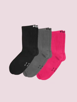 Björn Borg Strumpor|Strumpor * Performance Socks 3-pack Svart, Rosa, Grå