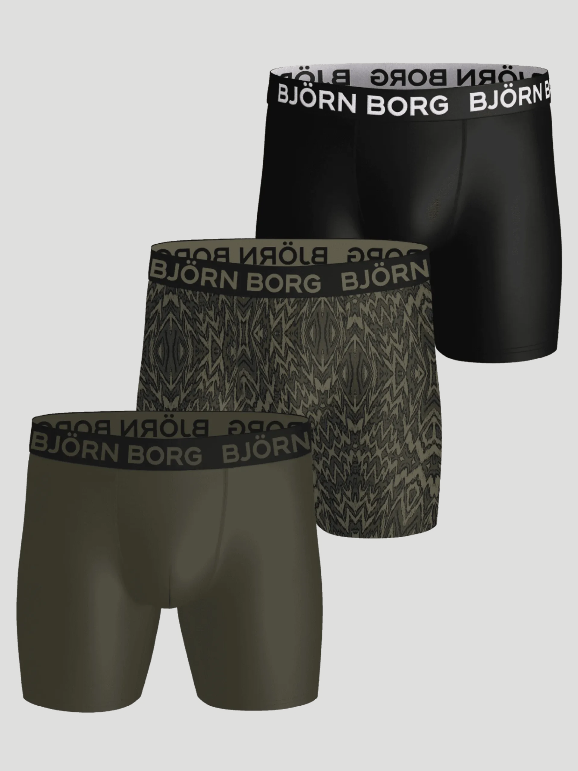 Björn Borg Boxers|Träningskalsonger * port icrofiber Boxer 3-pack
