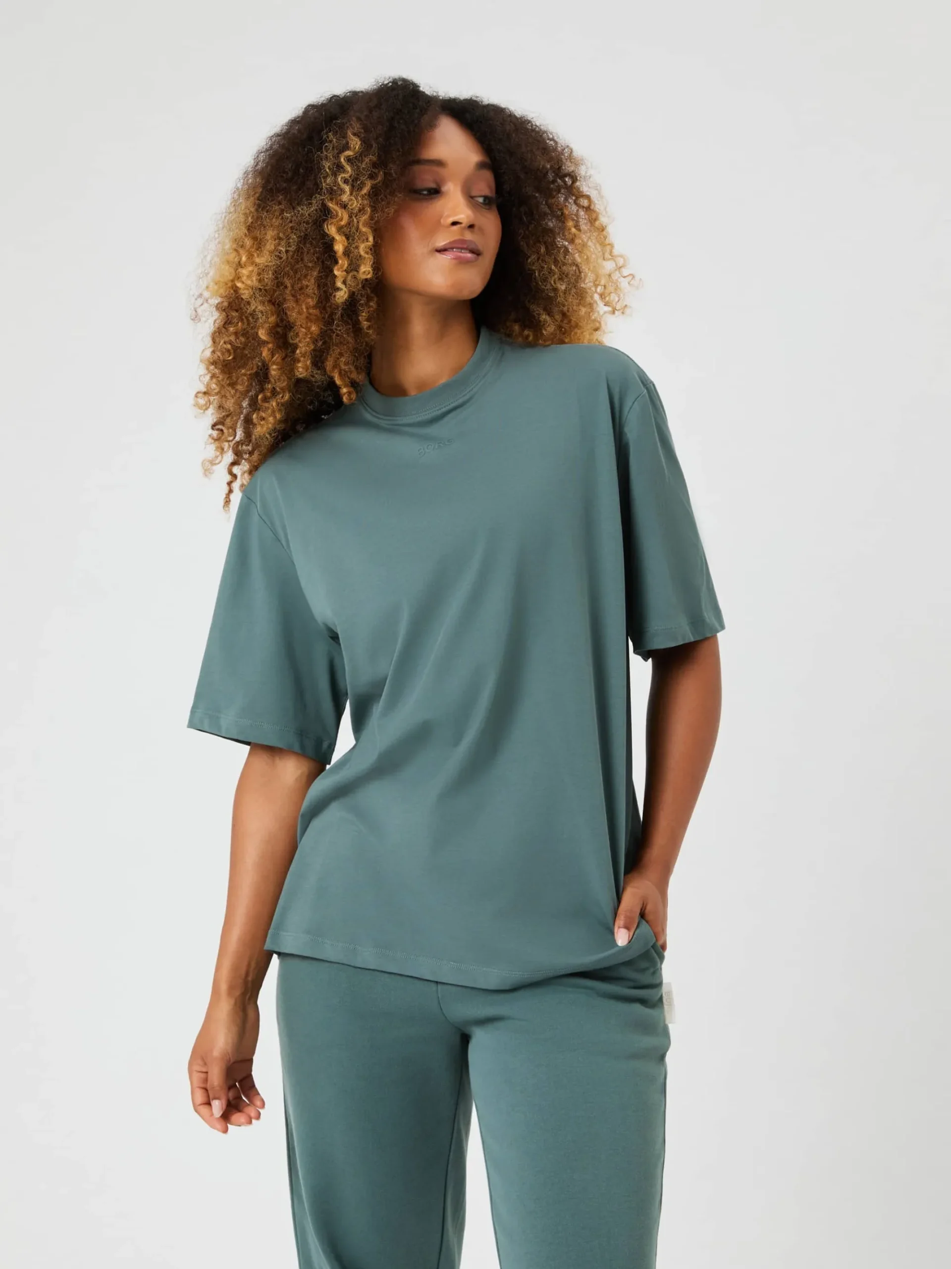 Björn Borg T-Shirts * tudio Overized T-hirt Balsam Green