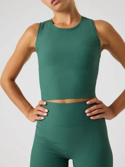 Björn Borg Yoga & Pilates|Gym & Träning * tudio Ribbed Cropped Tank Top
