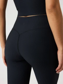 Björn Borg Gym & Träning|Träningstights * tudio Ribbed Tight Black Beauty