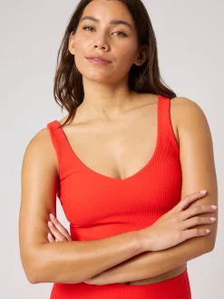 Björn Borg Gym & Träning|Toppar * tudio Ribbed V-Neck Top