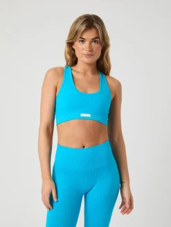 Björn Borg Sport-Bh:Ar * Studio Sealess Low Sports Bra Atomic Blue