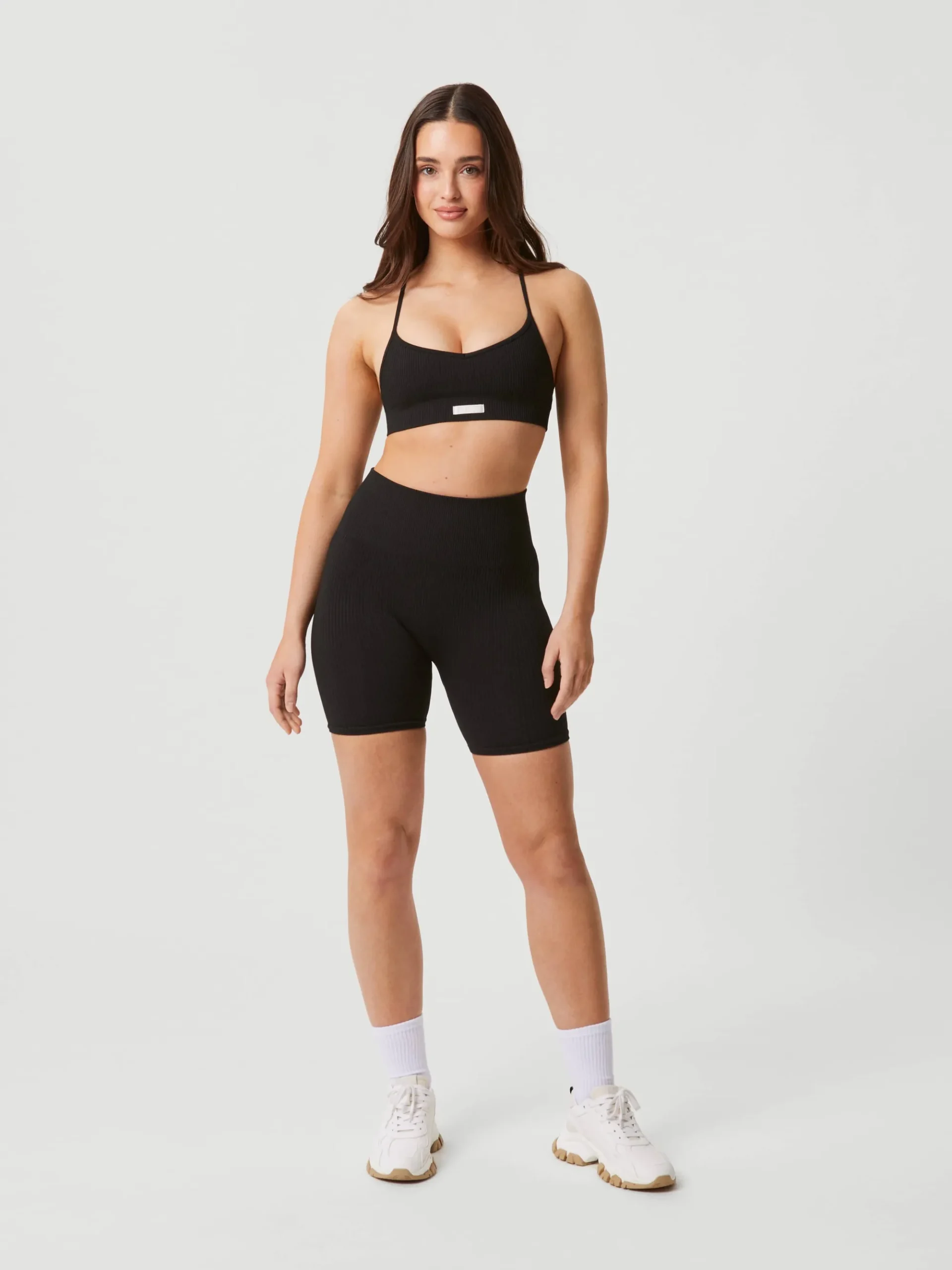 Björn Borg Sport-Bh:Ar|Bhar * Studio Sealess Ribbed Strap Bra Black Beauty