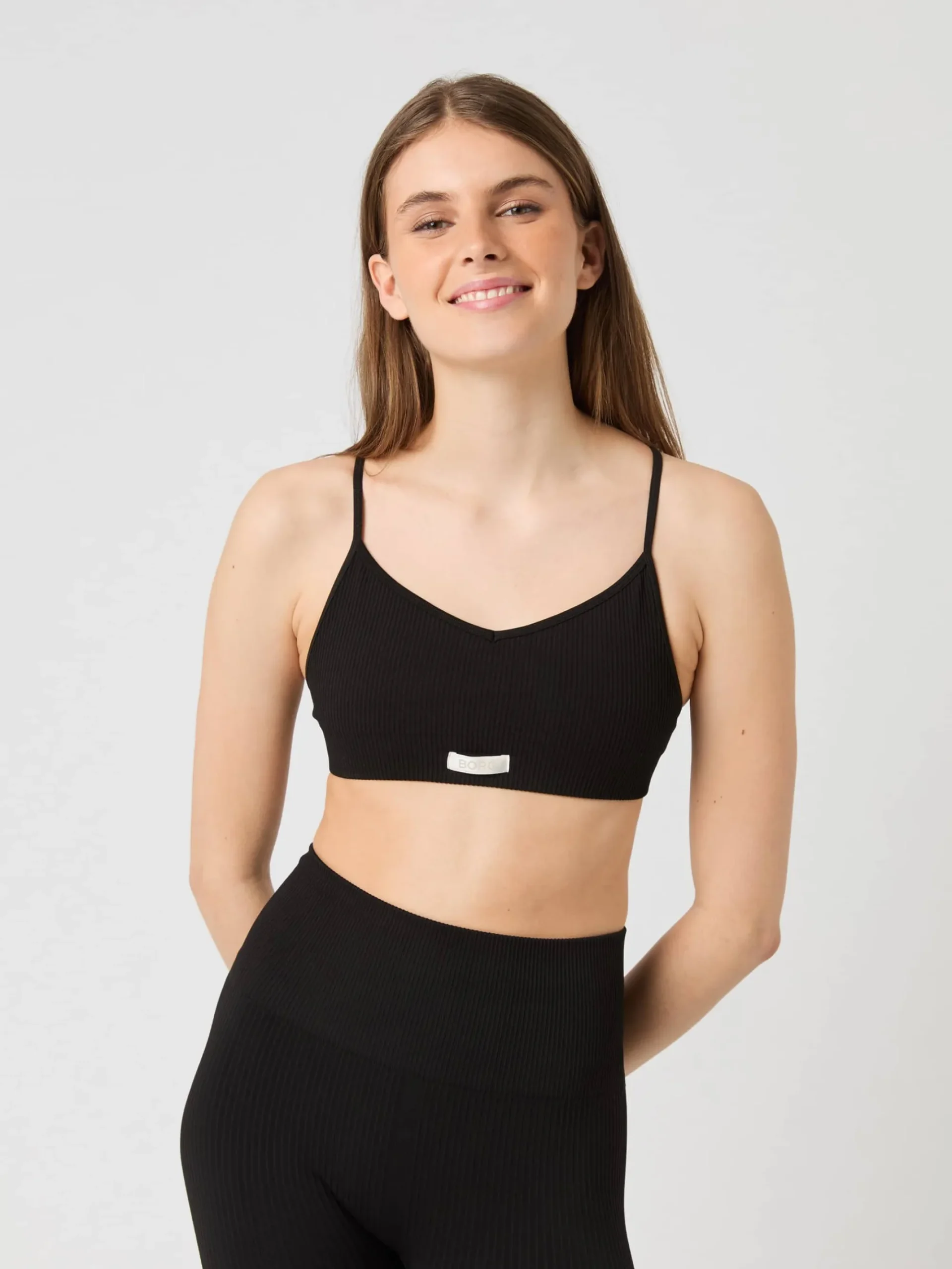 Björn Borg Yoga & Pilates|Sport-Bh:Ar * Studio Sealess Ribbed Strap Bra